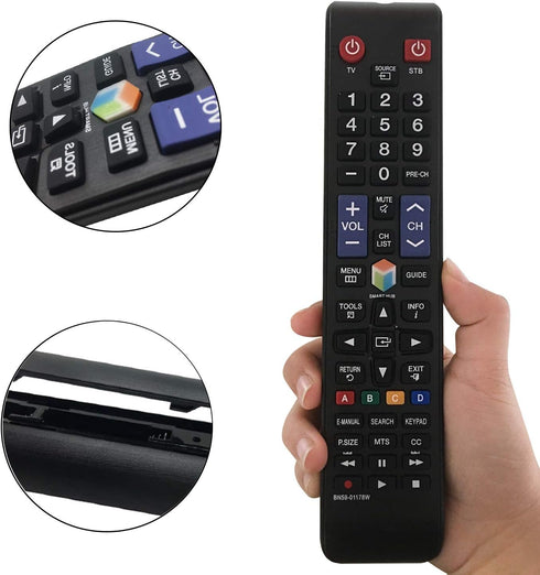 New Replacement Samsung TV Remote Control BN59-01178W for Samsung LCD LED Smart TV BN59-01199F BN59-00857A AA59-00637A AA59-00652A BN59-01259E - N...