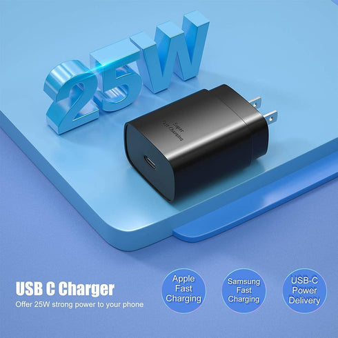 iPhone 15 Charger 10 FT, 3 Pack 20W USB-C Fast Wall Charger with 10FT Extra Long USB C Charger Fast Charging Cable Compatible for iPhone 15/15 Plu...