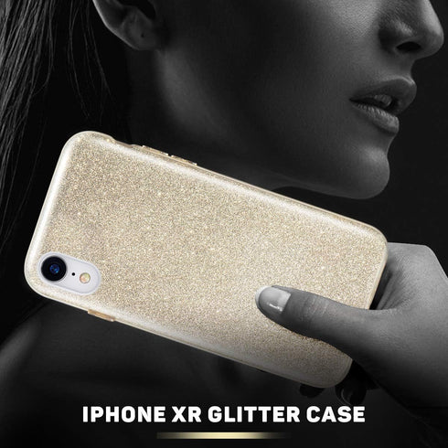 MATEPROX Compatible with iPhone XR case,Bling Sparkle Cute Girls Women Protective Case for Phone XR 6.1"(Gold)...