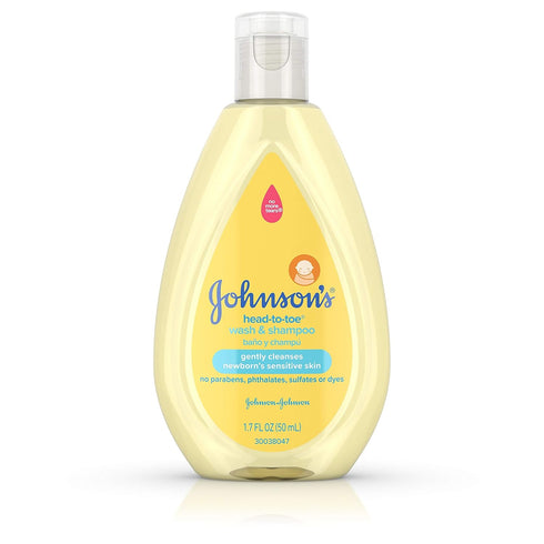 Johnsons Head-to-toe Tearless Gentle Baby Wash & Shampoo, 1.7 Fl. Oz, 1.70 Oz...