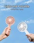 Portable Handheld Fan, Portable Fan Rechargeable, Quiet Personal Fan for Travel Using, White, Blue...