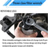 1 PC 1/2 Car Oil Filter Wrench, Z Flat Three-claw Metal Heavy Duty Vehicle Oil Filter Wrench Maintenance Tool, Universal Adjustable Automotive Wre...