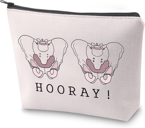 ZJXHPO Orthopedic Cosmetic Bag Orthopaedics Survival Kit Orthopedic Hip Replacement Gift Anatomy Toiletry bag Orthopedic Surgeon Gift (HOORAY)...