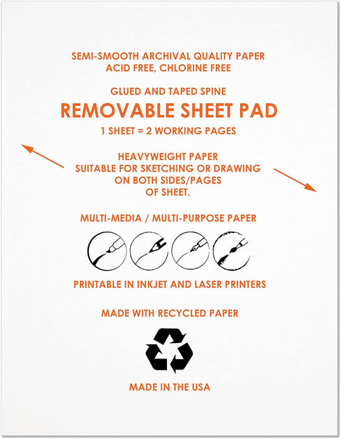 Design Ideation Lay Flat Sketch. Removable Sheet Sketchbook. Premium Paper. Smart-Bind Reinforced Lay Flat Binding. (8.5" x 11") LF-2550-LS...