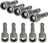 5/16'' Nut Driver Bit, Hex Magnetic Power 8mm 5/16 IN Socket Adapter Magnetic Nut Setter Driver Drill Bit 1/4 inch Hex for Power Tools -10PCS...