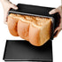 Pullman Loaf Pan with Lid, Non-Stick Bakeware Carbon Steel Bread Toast Mold with Cover for Baking Bread, Black Corrugated bread box (Upgraded Wave...