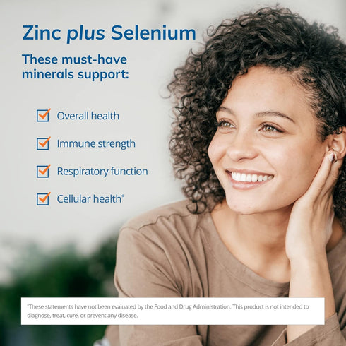 EuroMedica Zinc Plus Selenium - 60 Capsules - Immune & Respiratory Support - Non-GMO, Vegan - 60 Servings...