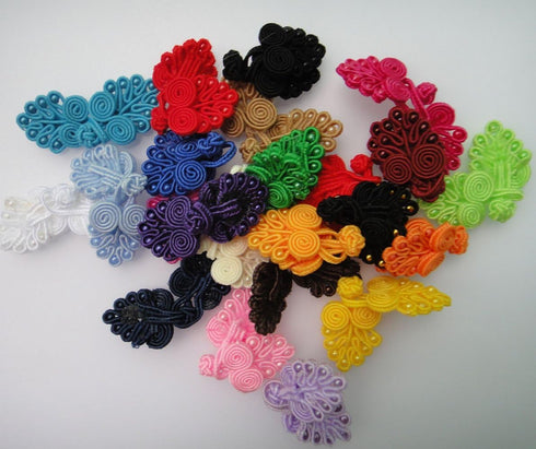 Mixed 21Pairs 21color Handmade Sewing Fasteners Chinese Closure Knot Cheongsam Frog Buttons 6cm 2inch Small...