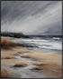 Posterizer 1 pcs-the sea and the beach in winter in oil painting style-4-Landscape & Nature Art-GIft for Men Women Teens-Dining Room Decor- unfram...