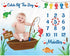 Gone Fishing Baby Monthly Milestone Blanket Little Fisherman Bobber Photo Prop Ideas for Newborn Boy & Girl Nursery Décor (40" X 50")...