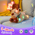 Glow Guards Christmas Reindeer Stuffed Animal Light up Music 15'' Night Light LED Glowing Singing Elk Plush Toy Decoration Birthday for Toddler Ki...