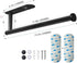 Upgraded Calegency Paper Towel Holder Under Cabinet, Wall Mounted Paper Towel Dispenser, Matte Black SUS304 Self-Adhesive and Drilling Optional La...