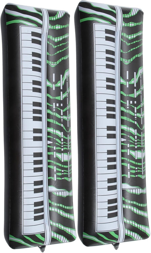 SAFIGLE 2pcs Inflatable Keyboard Musical Instrument Microphone for Kids Inflatable Toys for Kids Instruments for Kids PVC Inflatable Party Props C...