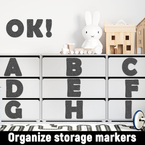 150 PCS Large 7" Font Letters and Punctuation Set Glitter Black Classroom Alphabet Cutout for Bulletin Board Display Home School A Great Helper to...