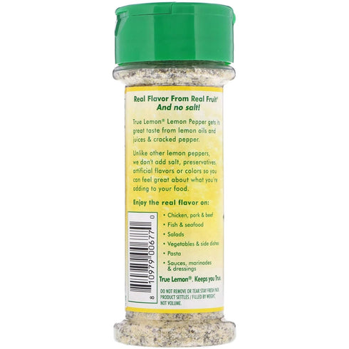 True Lemon Pepper Seasoning (2 pack) Natural Ingredients, No Salt, No Gluten...