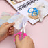 3 PCS Small Folding Scissors Portable Paper Cutter Scissors Fabric Keychain Scissors Stainless Steel Travel Scissors Safety Retractable Glasses-Sh...