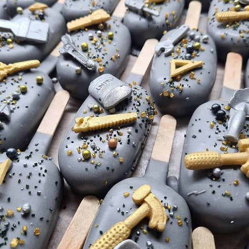 Hand Hardware Tools Molds for Chocolate Fondant Silicone Molds, Mini Pliers Construction Tools Cake Decorating Molds (4 Pcs) for Cookies Marzipan ...