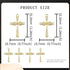 40 Pieces Alloy Rhinestone Infinity Symbol Small Cross Charms Baroque Crucifix Crystal Pendants Beads for DIY Bracelet Necklace Earring Jewelry Ma...