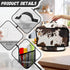 Brown Cow Print Slow Cooker Dust Cover with Side Mesh Pocket Dustproof Portable Slow Cooker Protcetor Compatible with 6, 7 or 8 Quart Crock Pots K...