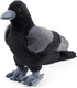 Aoriher 12 Inch Crow Plush Stuffed Animal Soft Black Fluffy Plush Toy Realistic Bird Stuffed Animal for Home Decoration Pet Party Favors Animal Co...