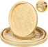 Luxshiny 4pcs Bamboo Weaving Basket Bamboo Woven Tray Mini Woven Bread Display Traybamboo Woven Storage Plate Drying Bamboo Basket for Drawing Cra...
