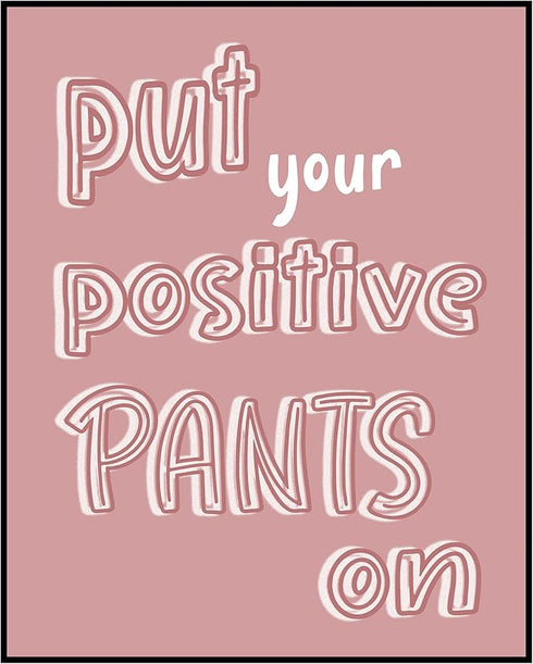 Posterizer 1 pcs-Pink Pastel Positive Girly Trendy Poster-Motivational & Inspirational Art-Comedy Art-Decor for Home & Office- unframed wall art...
