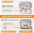 Electronics Organizer, OrgaWise Electronic Accessories Bag Storage Case Travel Waterproof Bag for Phones, Cables, Chargers (S2-Beige)...