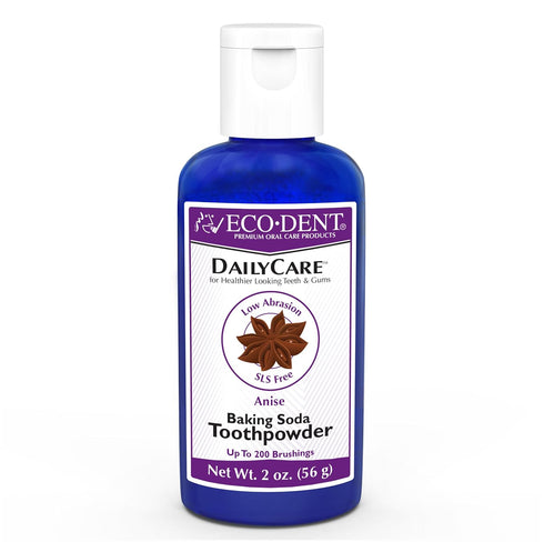 Eco-Dent DailyCare Baking Soda Toothpowder, Anise – SLS & Fluoride-Free Toothpaste Powder with Minerals & Essential Oils, Toothpaste Alternative +...