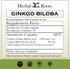 Herbal Roots Ginkgo Biloba Made with Pure Organic Ginkgo Leaf - 1,400mg per Serving, 60 Vegan Capsules...