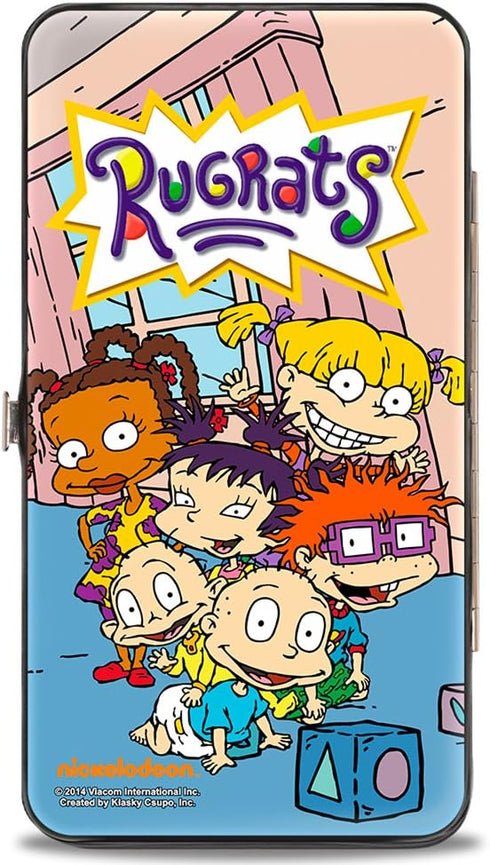 rugrats womens Buckle-down Hinge - Group Pose Wallet, Multicolor, 7 x 4 US...