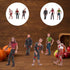 Zerodeko 12 PCS Toy Zombie Action Figures with Movable and Detachable Joints, Mini Zombie Figurines, Bloody Zombie Models for Presents, Decoration...