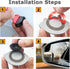 Blind Spot Mirror, Fan Shape Blind Spot Mirror, Upgrade HD Glass Wide Angle Fan Shaped Mirror, Frameless 360° Adjustable Convex Rear View Mirror f...