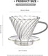 Bincoo Coffee Dripper,with 40 coffee filters Resuable Pour Over Coffee Maker With Handle, Slow Brewing Coffee Pour Over for Cafe, Travel, Home&Off...