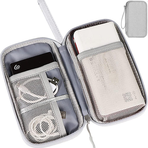 Electronic Organizer Small Travel Cable Organizer Bag, Digital Gadget Organizer Case, Waterproof Travel Gear Storage Carrying Sleeve Pouch for Cab...
