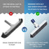 Pool Brush Head with Adjustable 180° Handle Rotation, 12" ASA Material Pool Brush for Cleaning Pool Walls, Tiles & Floors, Pool Scrub Brush with P...