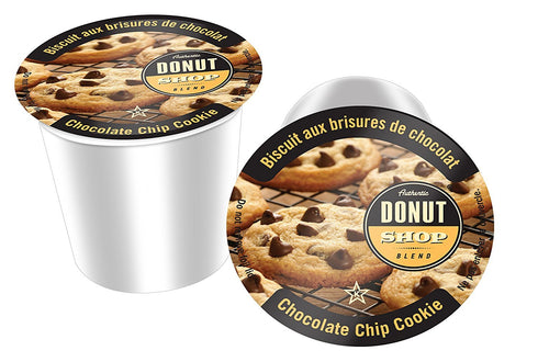 Authentic Donut Shop Blend Chocolate Chip Cookie Single Cup Coffee for Keurig K Cup Brewers, 24Count...