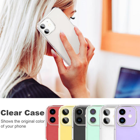 Compatible with iPhone 11 Case, Clear TPU Phone Cases Shockproof Bumper Cover Anti-Scratch Protective Slim Thin Crystal Phone Case for 11 6.1inch...