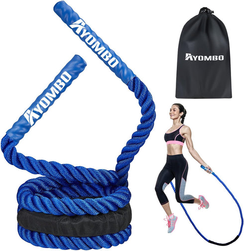 Jump Rope, Weighted Jump Rope for Men Women, Heavy Jump Ropes for Fitness, Skipping Rope for Training, Improve Muscle Strength Workout Equipment...