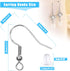 Hypoallergenic Earring Hooks Kit, Anezus 720Pcs Earring Making Kit with Hypoallergenic Earring Hooks, Earring Backs and Jump Rings for Earring Mak...