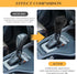 2 Pcs Black Fashionable Gear Shift Knob Covers for Most Cars, Comfortable Waterproof Sweat-proof Silicone Gear Lever Cover, Anti-Slip Protective C...