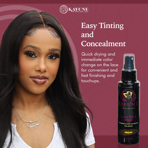 Lace Tint Spray for Wigs - Quick Lightweight Hair-Friendly Wig Tint Lace Spray for Melting Lace and Matching Complexion - for HD, Swiss, French La...