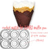 (JUMBO EXTRA LARGE size) Natural+Brown+White Tulip Baking Cups 2-1/4"(Base diameter) x 3-3/4"(Wall height) Greaseproof paper baking cupcake Muffin...