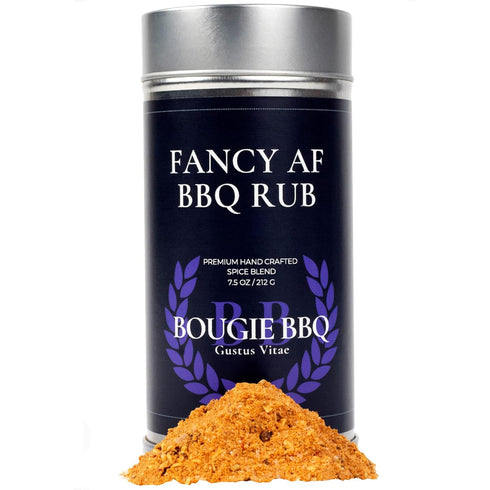 Fancy AF BBQ Rub | Gourmet Seasoning | Artisanal Spice Blend | 7.5 oz (212g) | All Natural | Non GMO | Small Batch | No MSG or Artificial Ingredie...