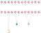 Acrylic Necklaces Holder Wall Mounted Necklace Hangers Hanging Jewelry Organizer with 12 Hooks, Clear Jewelry Hangers for Necklace Organizer for G...