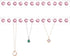 Acrylic Necklaces Holder Wall Mounted Necklace Hangers Hanging Jewelry Organizer with 12 Hooks, Clear Jewelry Hangers for Necklace Organizer for G...