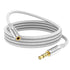 MOSWAG 3.5mm Male to Female Extension Cable with Microphone Stereo Audio Adapter Nylon Braided Compatible for Home/Car Stereos Smartphones Headpho...