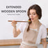 3PCS Large Wooden Spoons for Cooking, 13Inch Extra Long Handle Wooden Ladles for Eating Pasta Mixing Stirring Tasting Baking, Bulk Spoons for Serv...