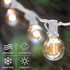 SUNTHIN Outdoor White String Lights, 27FT White Patio Lights with 14 G40 Shatterproof LED Bulbs(1 Spare), Waterproof Hanging Outside Lights for Ya...