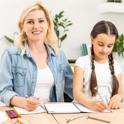 Yexiya Bridal Shower Gifts for guests Diamond Pens Wedding Rose Golden Crystal Ballpoint Pens Bling Happily Ever After Pens for Bridal Shower Brid...