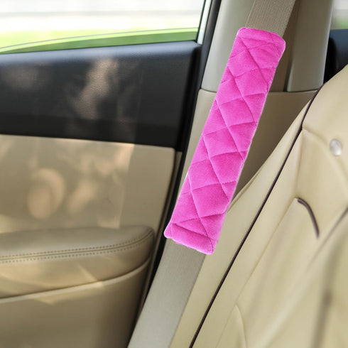 MOONET Auto Seat Belt Shoulder Protector Pad, Soft Skin-Friendly Universal Seatbelt Cover for More Comfortable Driving, Multipurpose for Handbag C...